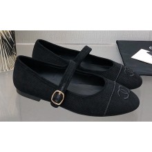 Chanel CC Logo Denim Mary Janes Black 2023