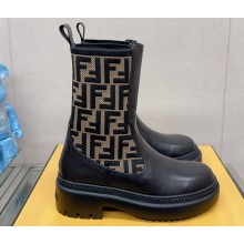 Fendi Domino Black leather biker boots 01 2023
