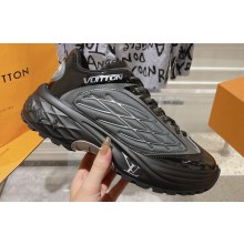 Louis Vuitton LV Discovery Lace Ups Men's Sneakers Black 2023