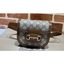 Gucci Horsebit 1955 rounded belt bag 760198 GG Canvas 2024