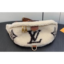 Louis Vuitton Shearling LV Ski Bumbag Bag M23715 Cream/Brown 2023