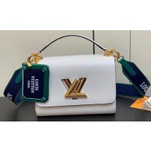 Louis Vuitton Calfskin Twist MM Bag M23514 White 2023