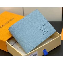 Louis Vuitton Cowhide leather Multiple Wallet M82808 Cloud Blue 2023