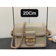 Louis Vuitton Epi grained cowhide leather Mini Dauphine Bag M23559 Poivre Brown 2023