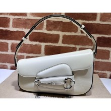 Gucci Horsebit 1955 small shoulder bag 764155 leather White