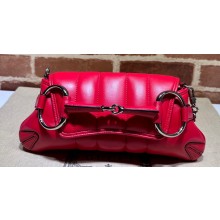 Gucci Horsebit Chain small shoulder bag 764339 quilted leather Red