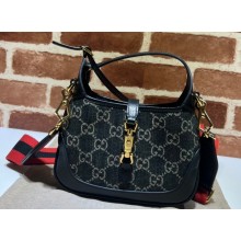Gucci Jackie 1961 Mini Shoulder Bag 685127 Denim Black