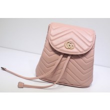 Gucci GG Marmont Rucksack Backpack Bag 528129 Pink