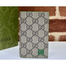 Gucci Long card case with GG detail 768249 Beige/Green