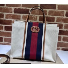 Gucci Medium Interlocking G tote bag 727721 White cotton canvas 2024