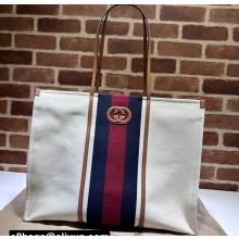 Gucci Large Interlocking G tote bag 727701 White cotton canvas 2024