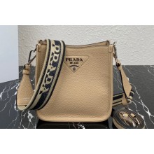 Prada Leather mini shoulder Bag 1BH191 Beige 2023