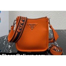 Prada Leather mini shoulder Bag 1BH191 Orange 2023