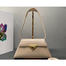 Prada Medium brushed leather handbag 1BD343 Beige 2023
