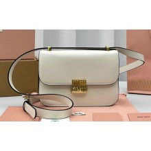 Miu Miu Leather shoulder bag 5BD254 White 2023