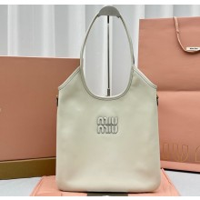 Miu Miu IVY leather bag 5BG231 White 2023