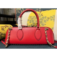 Valentino Rockstud E/W calfskin Small handbag Red 2023