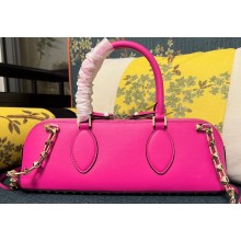 Valentino Rockstud E/W calfskin Small handbag Fuchsia 2023