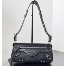 Balenciaga Le Cagole Small Sling Bag in Arena calfskin Black Spring 2024
