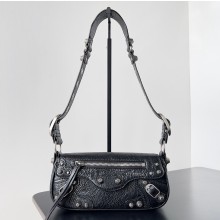 Balenciaga Le Cagole XS Sling Bag in Arena calfskin Black Spring 2024