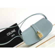 Celine CLUTCH ON STRAP TABOU Bag in Smooth calfskin Ice blue