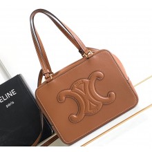 Celine FOLDED CUBE BAG in Smooth Calfskin Tan