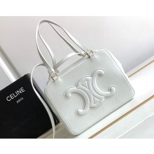 Celine FOLDED CUBE BAG in Smooth Calfskin White