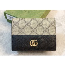 Gucci GG Marmont card case wallet 658610 Black