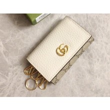 Gucci GG Marmont key case wallet 456118 White