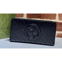 Gucci Blondie zip-around wallet 760312 Black
