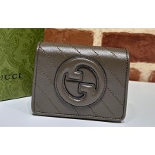 Gucci Blondie card case wallet 760317 Brown