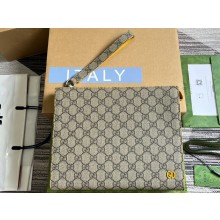 Gucci Pouch Bag with GG detail 768255 Beige/Yellow