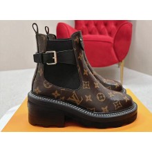 Louis Vuitton LV Beaubourg Ankle Boots Monogram Canvas 2024