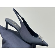 CELINE ALMA TRIOMPHE SLINGBACK in GROS-GRAIN Black 2024