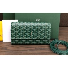 Goyard Varenne Continental Wallet with Strap Bag Green