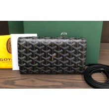 Goyard Varenne Continental Wallet with Strap Bag Black