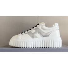 Hogan H-Stripes Women/Men Sneakers White/Silver 2024