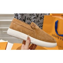 Louis Vuitton LV Pacific Men's Loafers in Suede calf leather Brown 2024