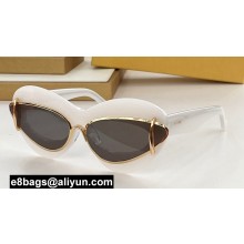 Loewe Cateye double frame sunglasses in acetate and metal LW40119l 02 2024