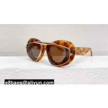 Loewe Wing double frame sunglasses in acetate and metal LW40120l 05 2024
