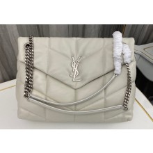 Saint Laurent puffer medium Bag in nappa leather 577475 Vintage White/Silver