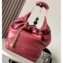Loewe Medium Squeeze bag in nappa lambskin Red