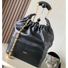 Loewe Medium Squeeze bag in nappa lambskin Black