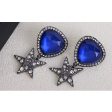 Chanel Star Blue Earrings 2024
