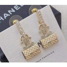 Chanel Metal & Strass Pendant Earrings ABB537 2024