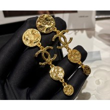 Chanel Metal Pendant Earrings ABC493 2024