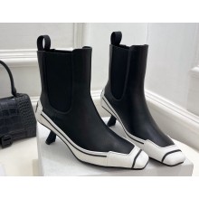 Dior Heel 5.5cm D-Motion Ankle Boots in Black/White 2024