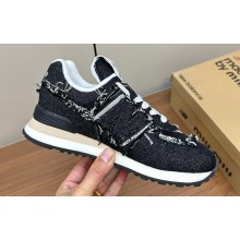 New Balance 574 x Miu Miu denim sneakers Black 2024
