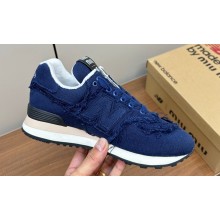 New Balance 574 x Miu Miu denim sneakers Royal BLue 2024