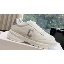 Celine Runner Cr-02 Low Lace-Up Sneaker In Calfskin White/Silver 2024